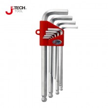 捷科內(nèi)六角扳手套裝7/9/10件套標(biāo)準長加長特長平頭球頭內(nèi)六方組套